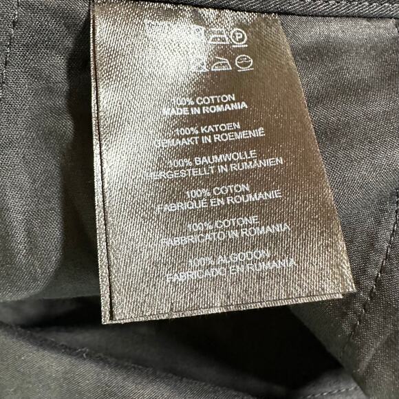 Dries Van Noten NWT Pakora Cotton Pants Cuffed Hem Wide Leg Sz 44 US 8-10 Black - Picture 8 of 11